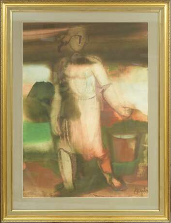 Water carrier watercolor Mid-20th century - photo 1