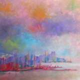 Город у океана Бумага Смешанная техника Абстрактный субъективизм Сюжетно-тематическая картина - фото 1 Город у океана Бумага Смешанная техника Абстрактный субъективизм Сюжетно-тематическая картина - фото 1