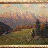 Trimborn, Gottfried (1887 Meckenheim-1948 Bonn) "Herbstliche Gebirgslandschaft", Öl/ Lw., sign. u.r., 62x80 cm, Rahmen (Trimborn war ein deutscher Landschaftsmaler und Grafiker der Düsseldorfer Schule.) - фото 1