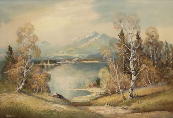Ross, Heinz (1938-2000) "Vorfrühling am Schliersee", Öl/ Lw., sign. u.l., 50x70 cm, Rahmen - Foto 1
