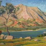 Paulsen, Ingwer (1883 Ellerbeck bei Kiel-1943 Halebüll b. Husum) "Sommertag bei Levkas", Öl/ Platte, unsign., rückseitig Bestätigung des Enkel, 52x77 cm, Rahmen - фото 1