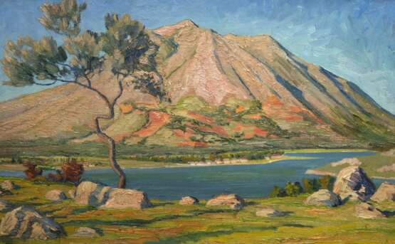 Paulsen, Ingwer (1883 Ellerbeck bei Kiel-1943 Halebüll b. Husum) "Sommertag bei Levkas", Öl/ Platte, unsign., rückseitig Bestätigung des Enkel, 52x77 cm, Rahmen - фото 1 Paulsen, Ingwer (1883 Ellerbeck bei Kiel-1943 Halebüll b. Husum) "Sommertag bei Levkas", Öl/ Platte, unsign., rückseitig Bestätigung des Enkel, 52x77 cm, Rahmen - фото 1