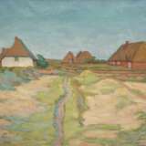 Paulsen, Ingwer (1883 Ellerbeck bei Kiel-1943 Halebüll b. Husum) "Strandweg in Halebüll", Öl/ Lw., sign. u.r., rückseitig aud Rahmen bez., 66x83 cm, Rahmen - photo 1