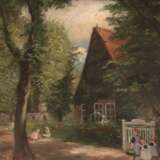 Bröckmann, L. "Idylle auf Föhr", Öl/ Karton, sign. u.l., 28x34,5 cm, Rahmen - photo 1