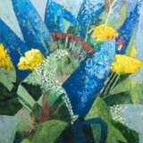 Malchow, Herbert (1942-2015) "Rittersporn", Öl/ Platte, unsign., direkt beim Künstler erworben, 115,5x89 cm, Rahmen (H. Malchow war Landschaftsmaler und Grafiker, Studium an der FHS Heiligendamm und auf Burg Gi… - фото 1