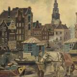 Cohen, G. (Niederländischer Künstler um 1920) "Ansicht von Alkmar", Öl/ Lw., sign. u.r., 60x50 cm, Rahmen - фото 1