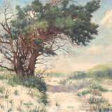 Bastiner "Strandaufgang mit Baum", Öl/ Lw., sign. und dat. 1939 u.r., 50x57 cm, Rahmen - фото 1