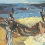 Gundermann, Michael (1945 Brottewitz-tätig in Greifswald) "Ostseebuhnen", Öl/Mp., sign. u. dat. '89 u.r., 40x50 cm, Rahmen - photo 1