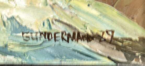 Gundermann, Michael (1945 Brottewitz-tätig in Greifswald) "Ostseebuhnen", Öl/Mp., sign. u. dat. '89 u.r., 40x50 cm, Rahmen - photo 3
