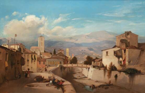 Kaufmann, Karl (1843 Neuplachowitz-1901 Wien) Pseudonym Gilbert "Ansicht von Madeira", Öl/Lw., sign. u.l., 55x80 cm Rahmen (Studium an der Akademie zu Wien, ansässig und tätig ebenda als Architektur und Landsch… - фото 1 Kaufmann, Karl (1843 Neuplachowitz-1901 Wien) Pseudonym Gilbert "Ansicht von Madeira", Öl/Lw., sign. u.l., 55x80 cm Rahmen (Studium an der Akademie zu Wien, ansässig und tätig ebenda als Architektur und Landsch… - фото 1