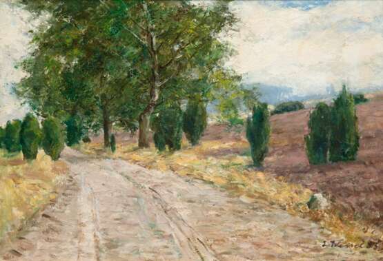 Wessel, Erich (1906 Hamburg-1985 ebenda) "Heideweg", Öl/ Hartfaser, sign. u.r. und dat. ´83, 32,5x42 cm, Rahmen ( E.Wessel war ein Hamburger Landschafts- und Porträtmaler, der auch Stilleben, Akte und figürlich… - фото 1 Wessel, Erich (1906 Hamburg-1985 ebenda) "Heideweg", Öl/ Hartfaser, sign. u.r. und dat. ´83, 32,5x42 cm, Rahmen ( E.Wessel war ein Hamburger Landschafts- und Porträtmaler, der auch Stilleben, Akte und figürlich… - фото 1