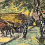 Gödeke "Erntefuhre", Gouache, sign. u.r., 32,5x40,5 cm, ungerahmt - photo 1