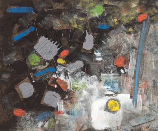 Klein, Dietrich "Moderne Komposition", Mischtechnik, monogr. u.r. und dat. ´06, 40x42 cm, ungerahmt - photo 1