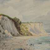 Voigt, Walter (1908-1984) "Steilküste auf Rügen", Mischtechnik/Papier, sign. u.r., 32x48,5 cm, ungerahmt - фото 1