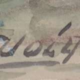 Voigt, Walter (1908-1984) "Steilküste auf Rügen", Mischtechnik/Papier, sign. u.r., 32x48,5 cm, ungerahmt - фото 2