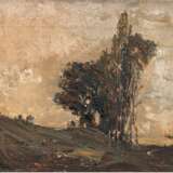 Kaulbach, Georg (1866 Szillen, Ostpreußen-1945 Graal Müritz) "Herbstgedicht", Öl/Mp., unsign., rückseitig bez. und betitelt, kl. Farbabplatzungen am oberen Rand, 21x28 cm, Rahmen - photo 1