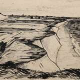 Müller-Leutert, Helmut (1892-1973) "Hohes Ufer bei Wustrow", Tinte/ Papier, monogr. u.r. und dat. ´36, Blatt an den Rändern besch. und stockfleckig, 36,5x50 cm, ungerahmt - фото 1