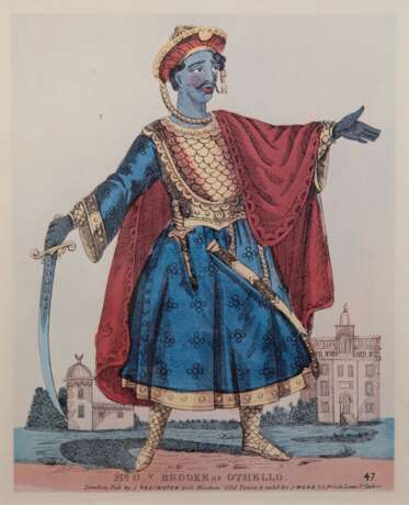 "Herr G. V. Brooke als Othello", Druck, 38,5x31 cm, ungerahmt - photo 1 "Herr G. V. Brooke als Othello", Druck, 38,5x31 cm, ungerahmt - photo 1