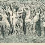 Grunwaldt, Herbert (1928 Bunzlau-2014 Hamburg) "Baumnymphen", Radierung, sign. u.r., 23x36,5 cm, hinter Glas und Rahmen - фото 1