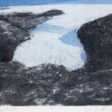 Werkmeister, Wolfgang (1941 Berlin) "Hardangerjokulen-Norwegen", Radierung, sign. u.r. und dat. ´94, 20x39 cm, hinter Glas und Rahmen - photo 1