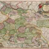 Homann, Johann Baptista (1664-1724) "Karte des Herzogtums Lüneburg und der Grafschaft Dannenberg", kolorierter Kupferstich, oben rechts Titelkartusche von Putten gehalten, Blatt mit Alterspuren, 50,5x59 cm, im … - Foto 1