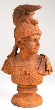 Figur "Büste eines Römers", Gußeisen, Rost-Optik, H. 45 cm - фото 1 Figur "Büste eines Römers", Gußeisen, Rost-Optik, H. 45 cm - фото 1
