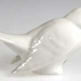 KPM-Figur "Schimpfender Spatz", weiß, blaue Zeptermarke, 1. Wahl, H. 6,5 cm, L. 12,5 cm - photo 1