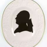 Meißen-Plakette "Gotthold Ephraim Lessing", oval, 1977, limitiert, 1. Wahl, 17x14,5 cm - фото 1