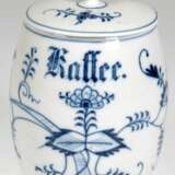 Kaffeegefäß, Zwiebelmuster, Stadt Meißen, Deckelrand best., H. 18 cm - фото 1