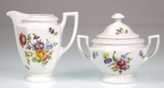 Zuckerdose und Sahnekännchen, Rosenthal, Maria Bunt, H. 13,5 cm und 13 cm - фото 1