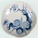 Meißen-Schälchen, Orchidee auf Ast, Dm. 14 cm - фото 1