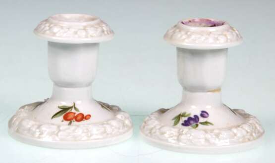 2 Kerzenleuchter, Rosenthal, Maria Bunt, H. 6,5 cm - фото 1