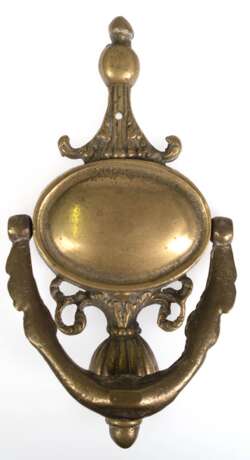 Türklopfer im Empirestil, Messing, 24,5x12 cm - photo 1