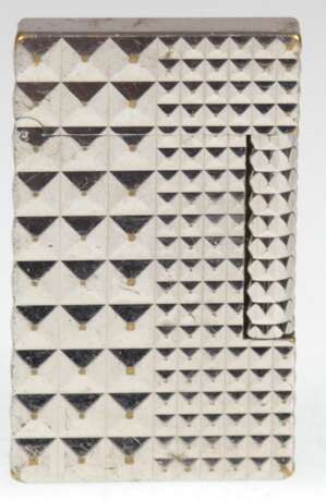 S.T. Dupont-Feuerzeug, Paladium, mit Waffelrelief, 6,3x3,6x1,1 cm - Foto 1