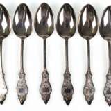 6 Suppenlöffel, Robbe & Berking, versilbert, neuwertig - фото 1