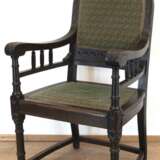 Sessel, um 1900, dunkel gebeizt, ornamental beschnitzt, 115x64x56 cm - фото 1