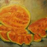 “Watermelon” Canvas Oil paint Expressionist Still life 2018 - photo 1
