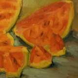 “Watermelon” Canvas Oil paint Expressionist Still life 2018 - photo 2