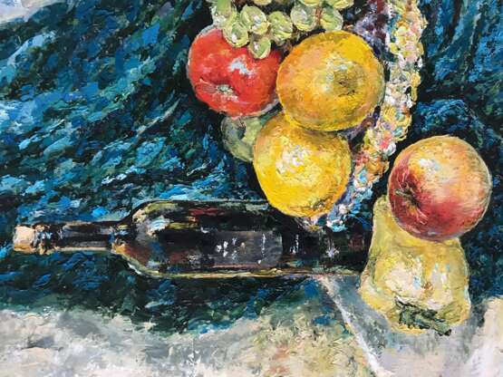 “Still life with fruit” Canvas Oil paint Impressionist Still life 2016 - photo 2