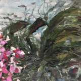 “Orchid” Canvas Oil paint Impressionist Still life 2010 - photo 3