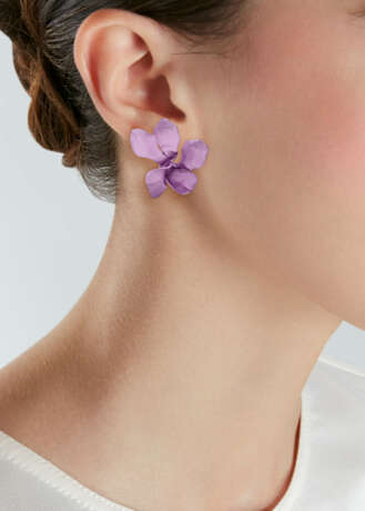 JAR ALUMINIUM 'VIOLET' EARRINGS - photo 2 JAR ALUMINIUM 'VIOLET' EARRINGS - photo 2