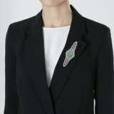 BELLE-ÉPOQUE EMERALD AND DIAMOND BROOCH - photo 2