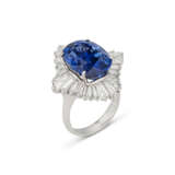 SAPPHIRE AND DIAMOND RING - photo 1