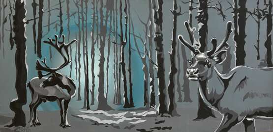 In the Forest 1 Canvas 21th century - photo 1 In the Forest 1 Canvas 21th century - photo 1