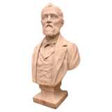19th Century Bust of an Aristocrat in Marble by Joseph Vallet (1841-1920) Marbre 19th century - photo 1