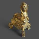 Pair of 19th Century Gilt Bronze Fire Dogs in the Ancient Egyptian Style Бронза 19th century г. - фото 7