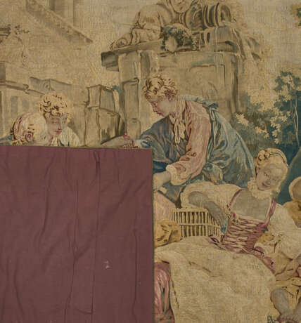 A LOUIS XV BEAUVAIS PASTORAL TAPESTRY - фото 3