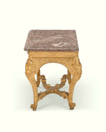 A PAIR OF FRENCH GILTWOOD CONSOLE TABLES - фото 4