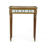 A FRENCH ORMOLU AND PORCELAIN-MOUNTED MAHOGANY WRITING DESK - фото 2