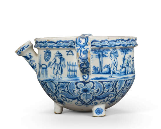 A DUTCH DELFT BLUE AND WHITE TWO-HANDLED CREAM-BOWL - Foto 3 A DUTCH DELFT BLUE AND WHITE TWO-HANDLED CREAM-BOWL - Foto 3